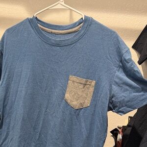 Blue and Gray Pocket T-Shirt